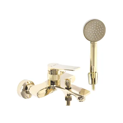 Змішувач для ванни Rea Viral з ручним душем, золото (REA-B2024)