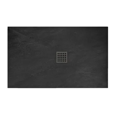 Душовий піддон Rea ROCK 80x120x3,5 прямокутний, чорний