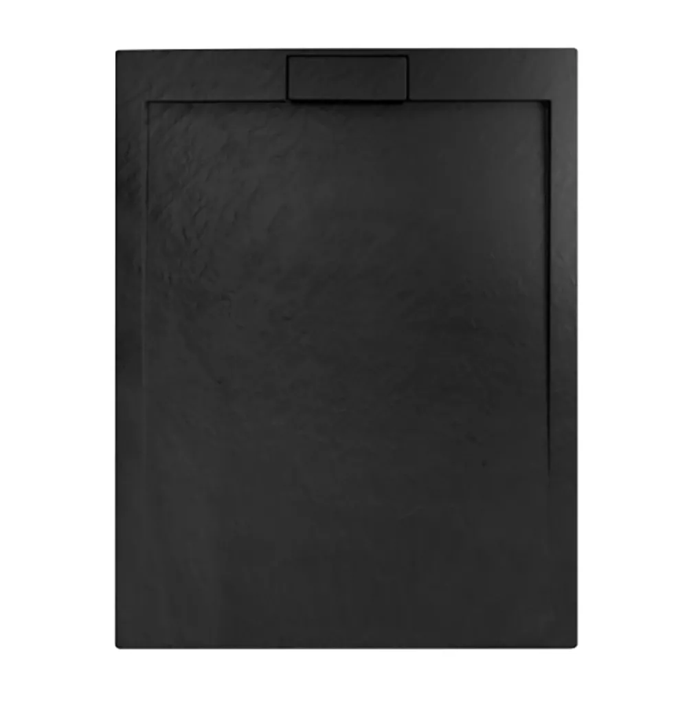 Душовий піддон Rea GRAND 80x100x3,5 прямокутний, чорний- Фото 1