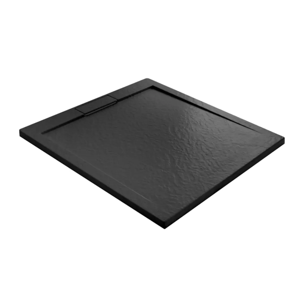 Душовий піддон Rea GRAND 80x100x3,5 прямокутний, чорний- Фото 2