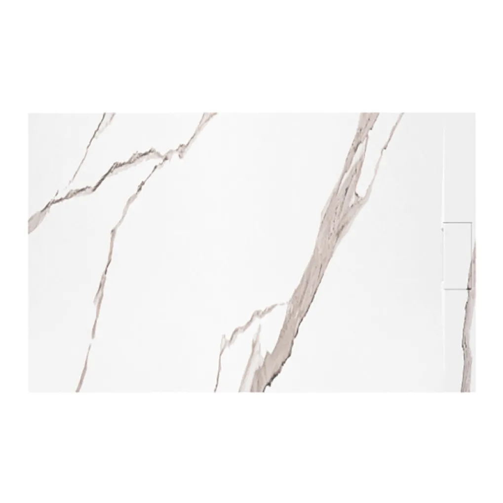 Душевой поддон Rea Bazalt Carrara 80x100, белый (REA-K7000)- Фото 1