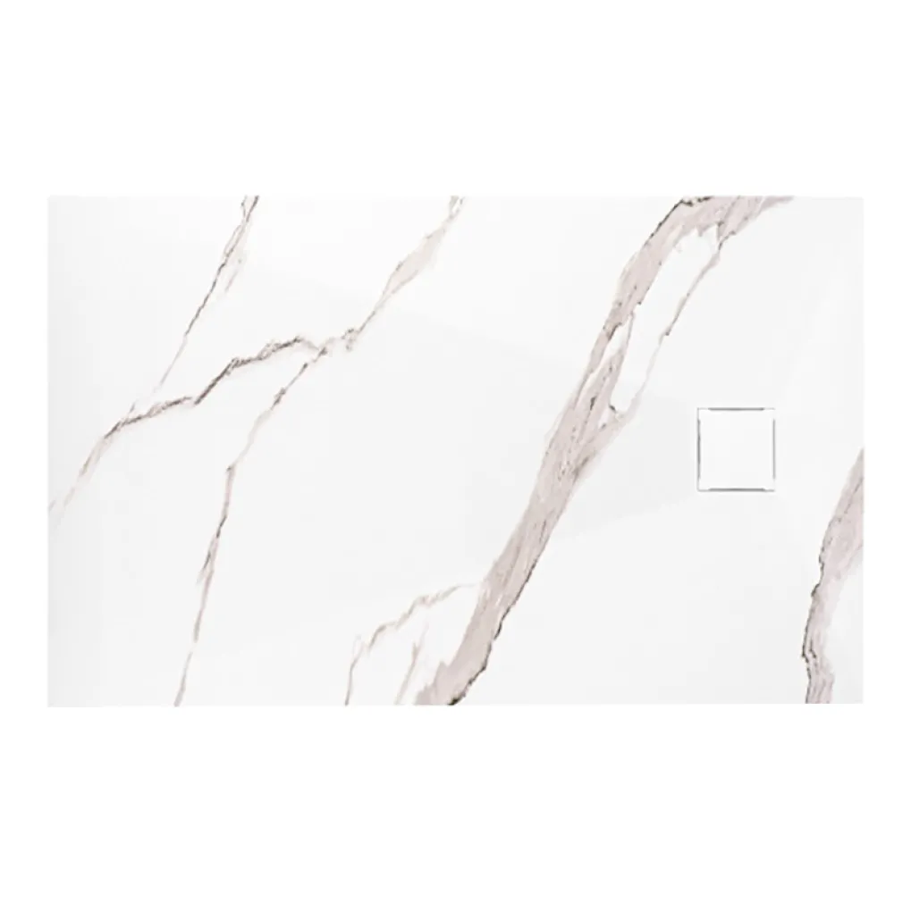 Душевой поддон Rea Magnum Carrara 80x100, белый (REA-K7004)- Фото 1