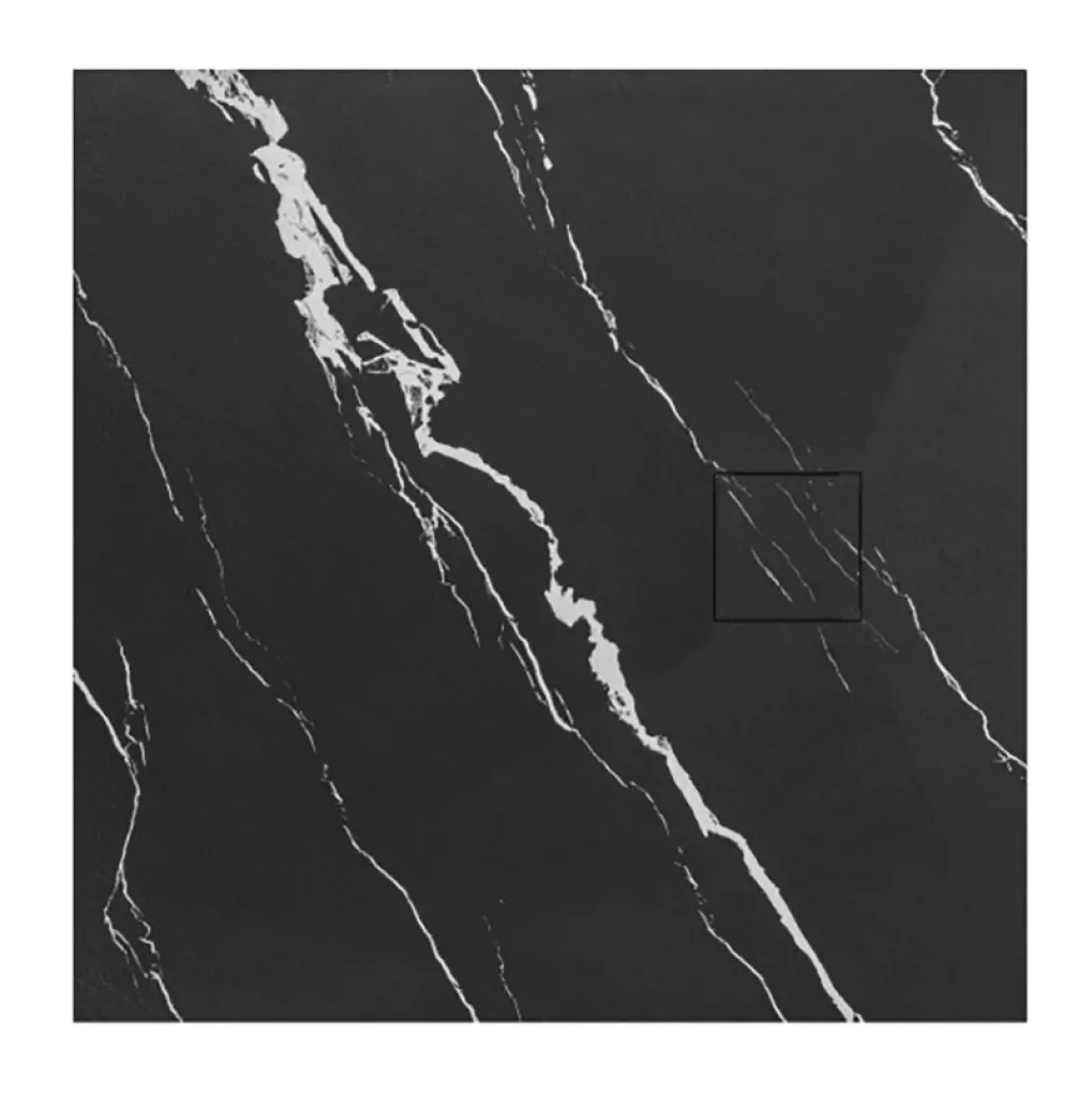 Душовий піддон Rea Magnum Carrara 90x90, чорний (REA-K7008)- Фото 1