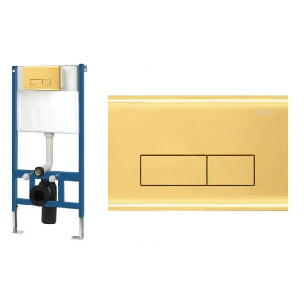 Клавиша смыва Rea H Light Gold (REA-E5692)- Фото 3