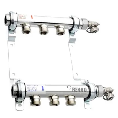 Колектор Rehau HLV 3 контури сталевий (110204001)