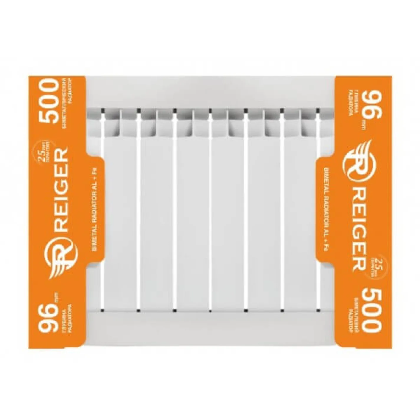 Биметаллический радиатор Reiger 500х96 - Фото 1