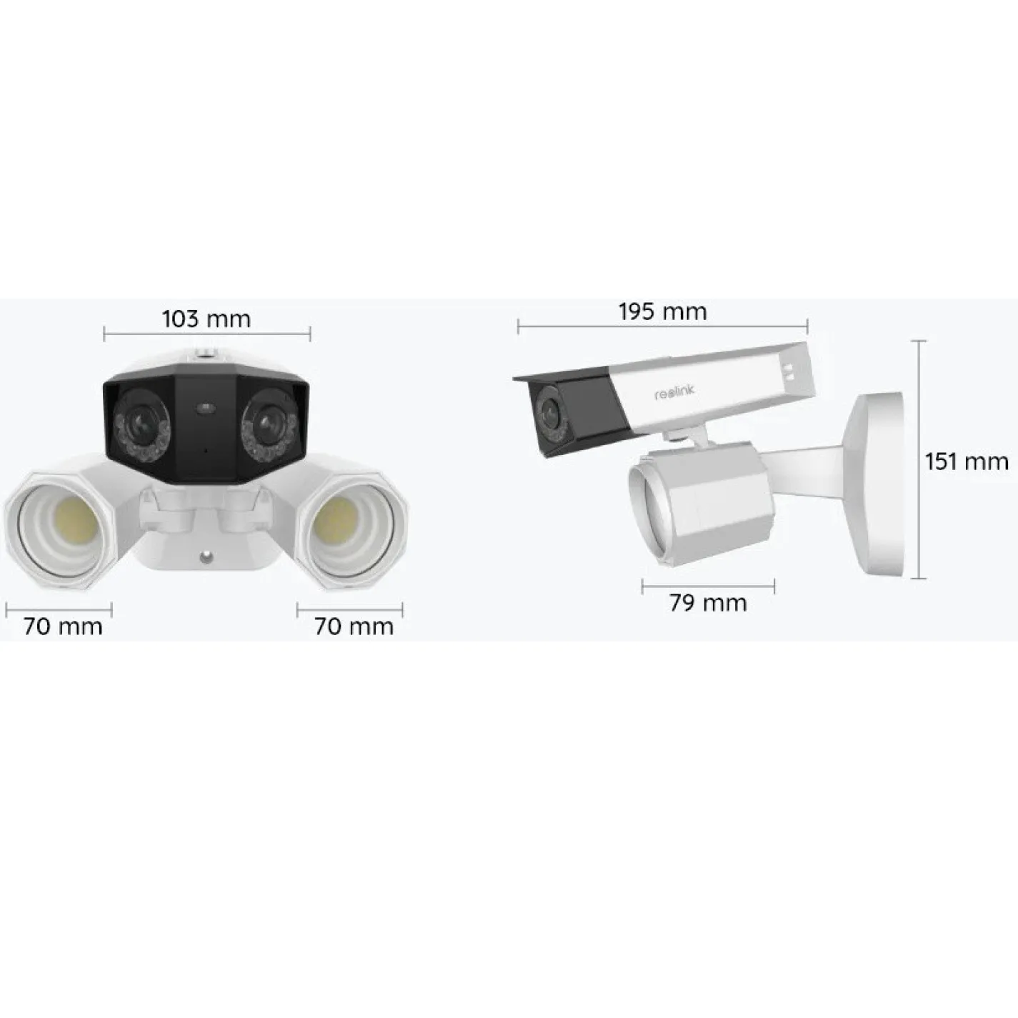 Камера видеонаблюдения Reolink Floodlight Series F750P (Duo Floodlight PoE) 8Mp (3.2 мм) - Фото 2
