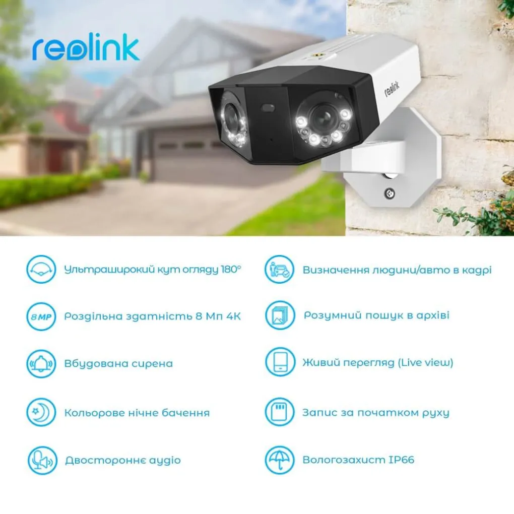 Камера видеонаблюдения Reolink Duo Series P750 (Duo 3 PoE)- Фото 2