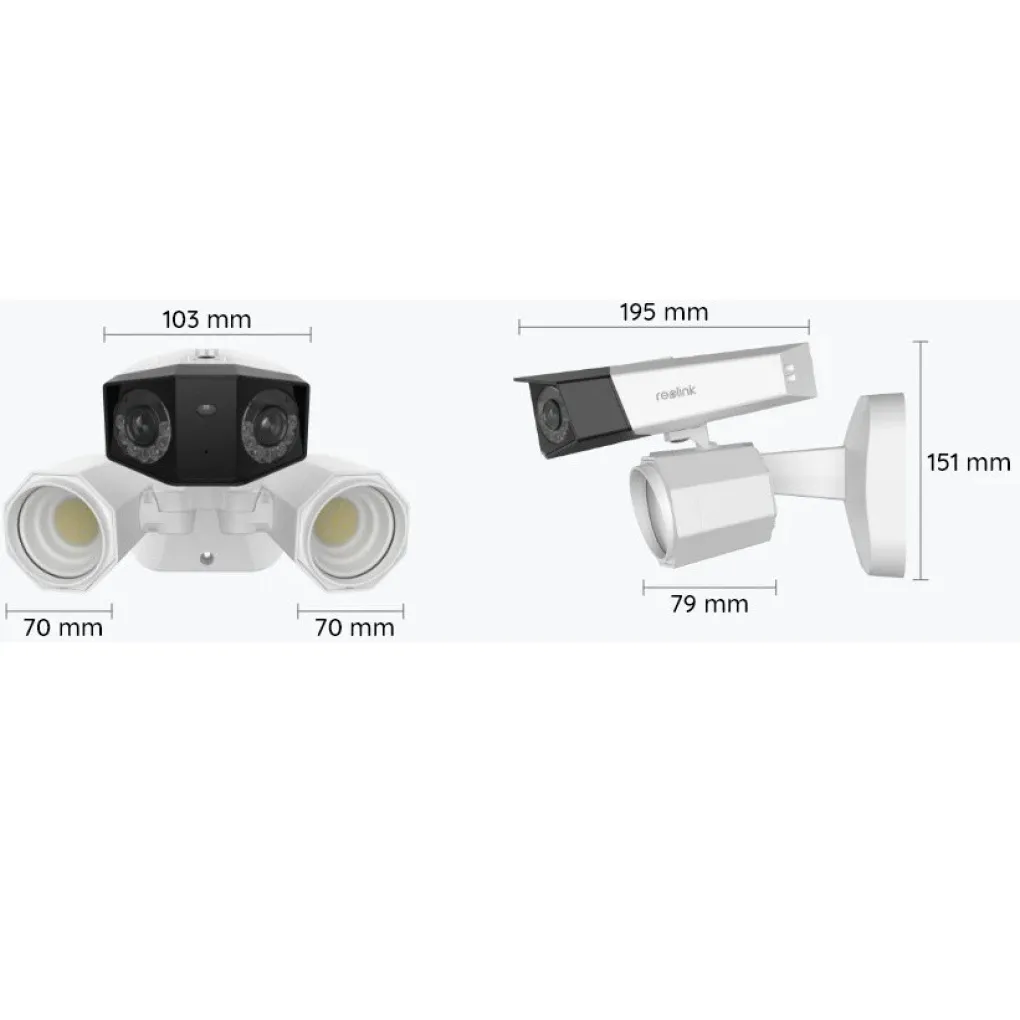 Камера видеонаблюдения Reolink Floodlight Series F750P (Duo Floodlight PoE) 8Mp (3.2 мм)- Фото 3