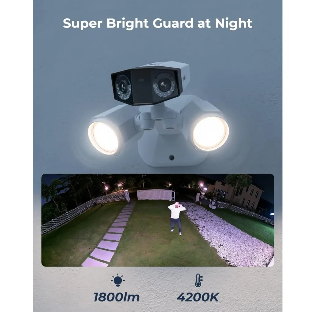 Камера видеонаблюдения Reolink Floodlight Series F750P (Duo Floodlight PoE) 8Mp (3.2 мм)- Фото 4
