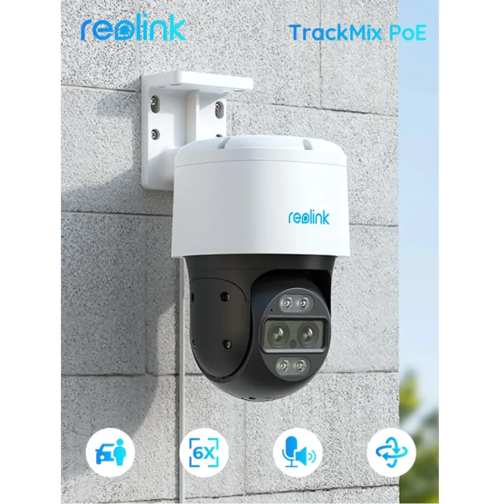Камера відеоспостереження Reolink TrackMix PoE 8Mp (2.8+8 мм)- Фото 2