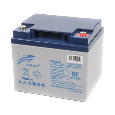 Акумуляторна батарея Ritar DG12-40 Gel, 12V 40Ah, Gray Case