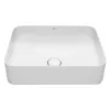 Раковина накладная Roca Inspira Square 500x370 белый с декоративной крышкой- Фото 1