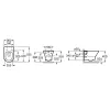 Унітаз підвісний Roca Nexo Rimless без сидіння (A34664L000)- Фото 4