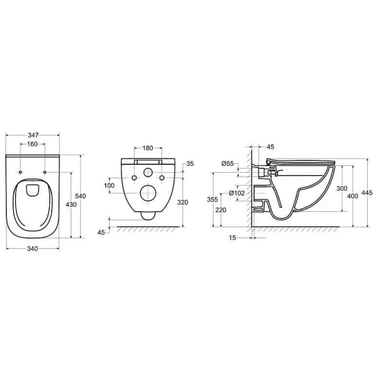 Інсталяція для унітазу Roca Eko Frame + унітаз із сидінням Roca Alegra Rimless (A34H139000+A89P10T010) - Фото 4