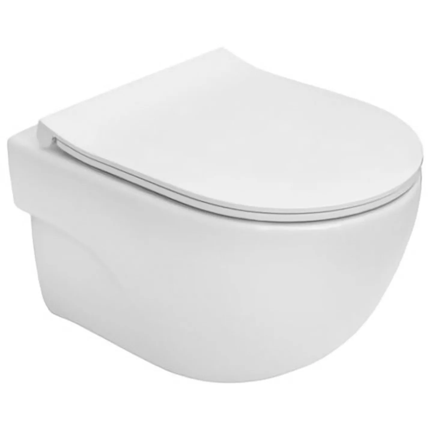 Подвесной унитаз Roca Meridian с инсталляцией Geberit Duofix 111.300.00.5 и сиденьем Slim Slow Closing (A34H242000+111.300.00.5) - Фото 1
