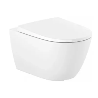 Унитаз подвесной Roca Ona Vortex с крышкой soft-close (A34668C000+A801E12002)