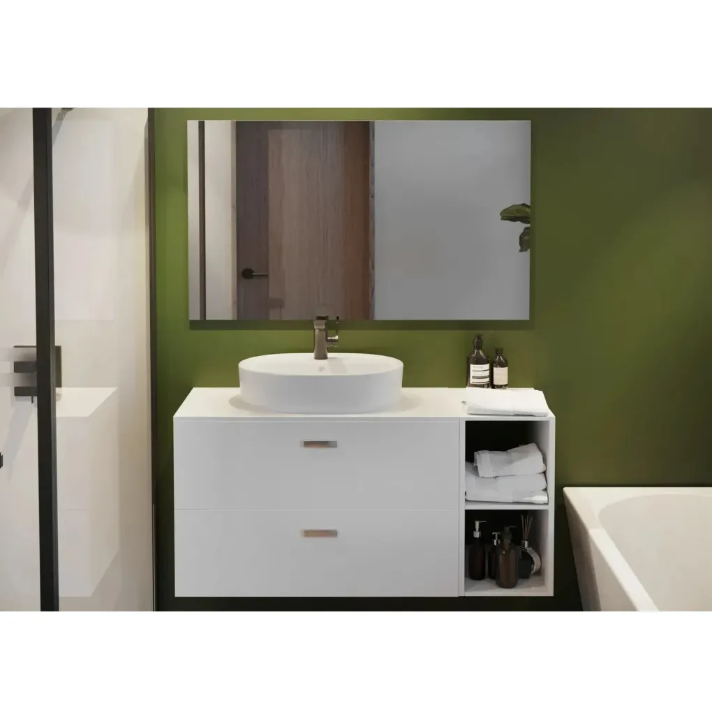 Тумба підвісна Roca Victoria Basic 70.5 см без умивальника білий глянець (A856682806)- Фото 2