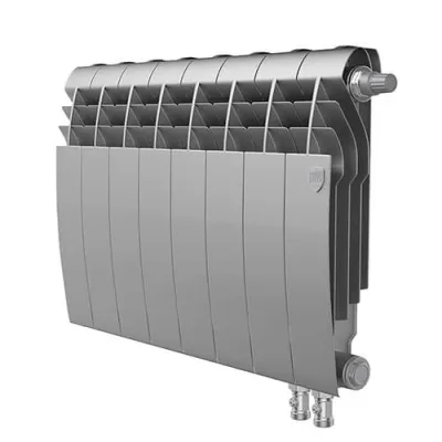 Радиатор Royal Thermo BiLiner 350/83 VD Silver Satin 10 секций (НС-1346258)