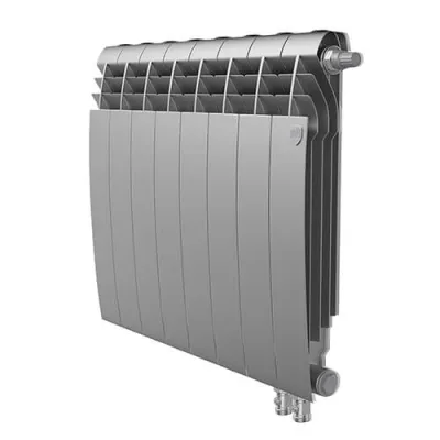 Радиатор Royal Thermo BiLiner 500/87 VD Silver Satin 8 секций (НС-1346231)