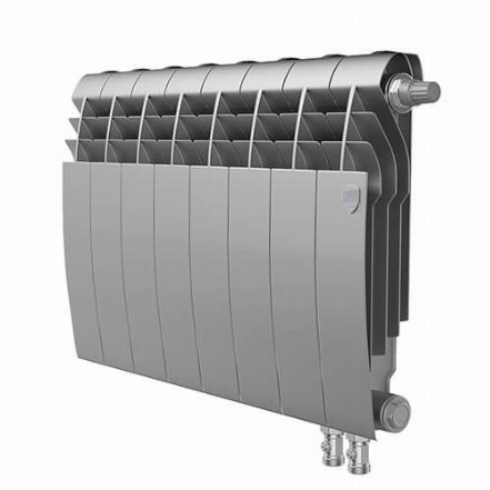 Радиатор Royal Thermo BiLiner 350/83 VD Silver Satin 8 секций (НС-1346246)