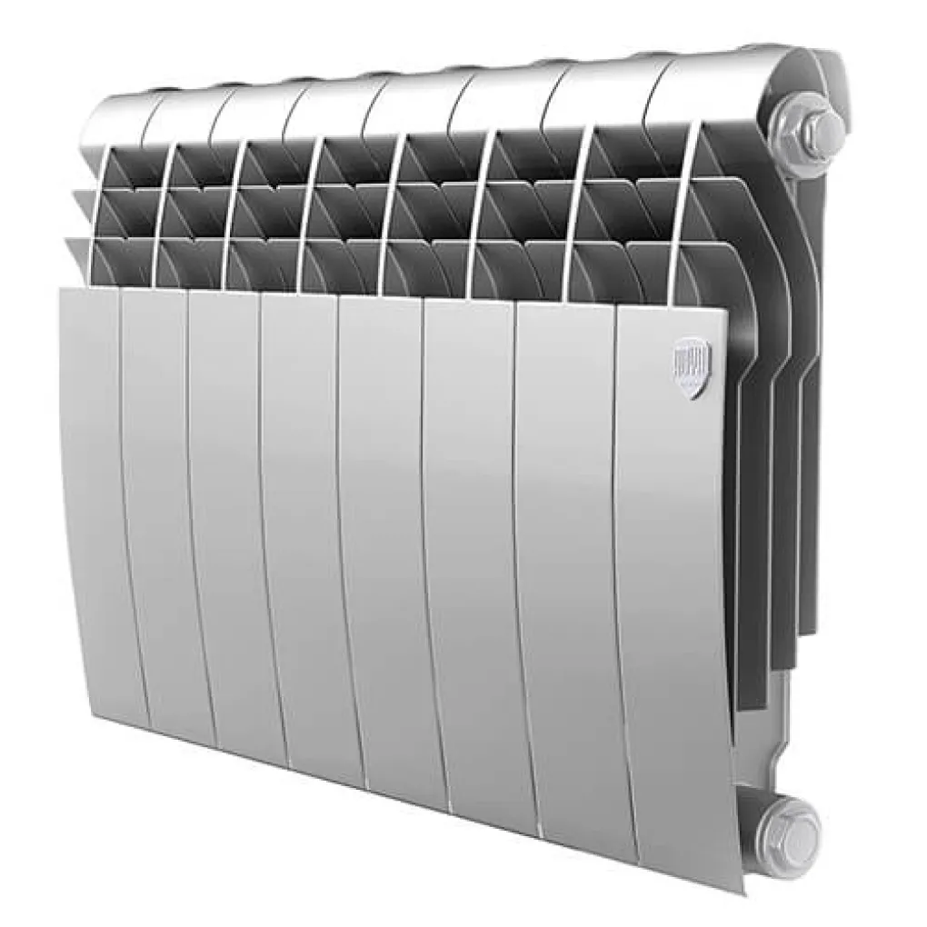 Радиатор Royal Thermo BiLiner 350/83 Silver Satin 10 секций (НС-1345188)- Фото 1