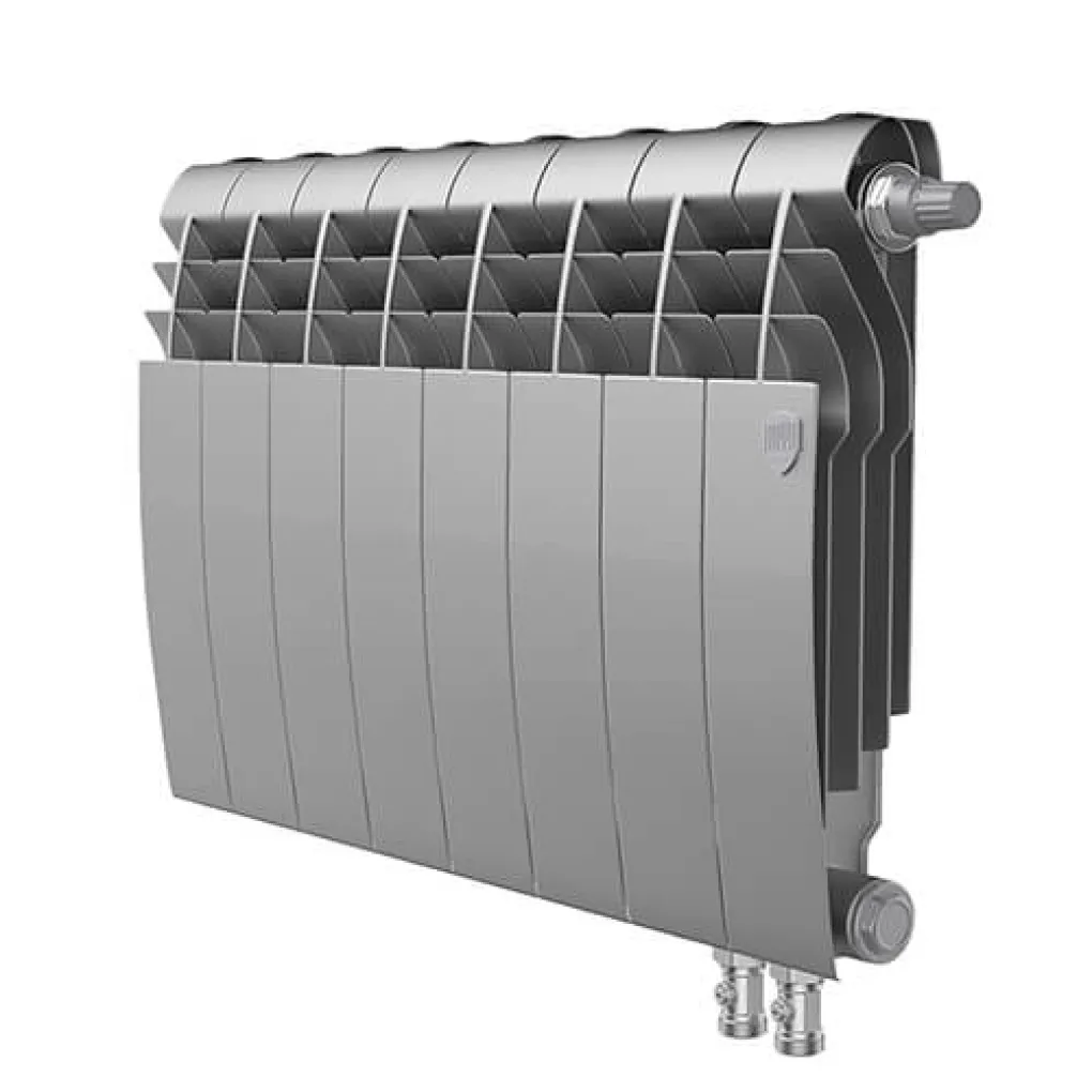 Радиатор Royal Thermo BiLiner 350/83 VD Silver Satin 10 секций (НС-1346258)- Фото 1