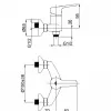 Смеситель для душа Rubineta Uno 12 WT (N20071)- Фото 2