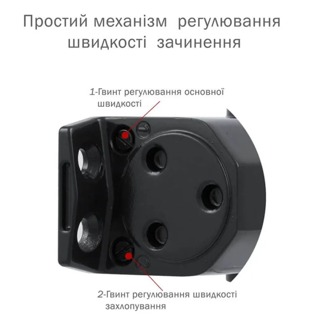 Доводчик накладний Ryobi D-2055V 1250 мм Black- Фото 3