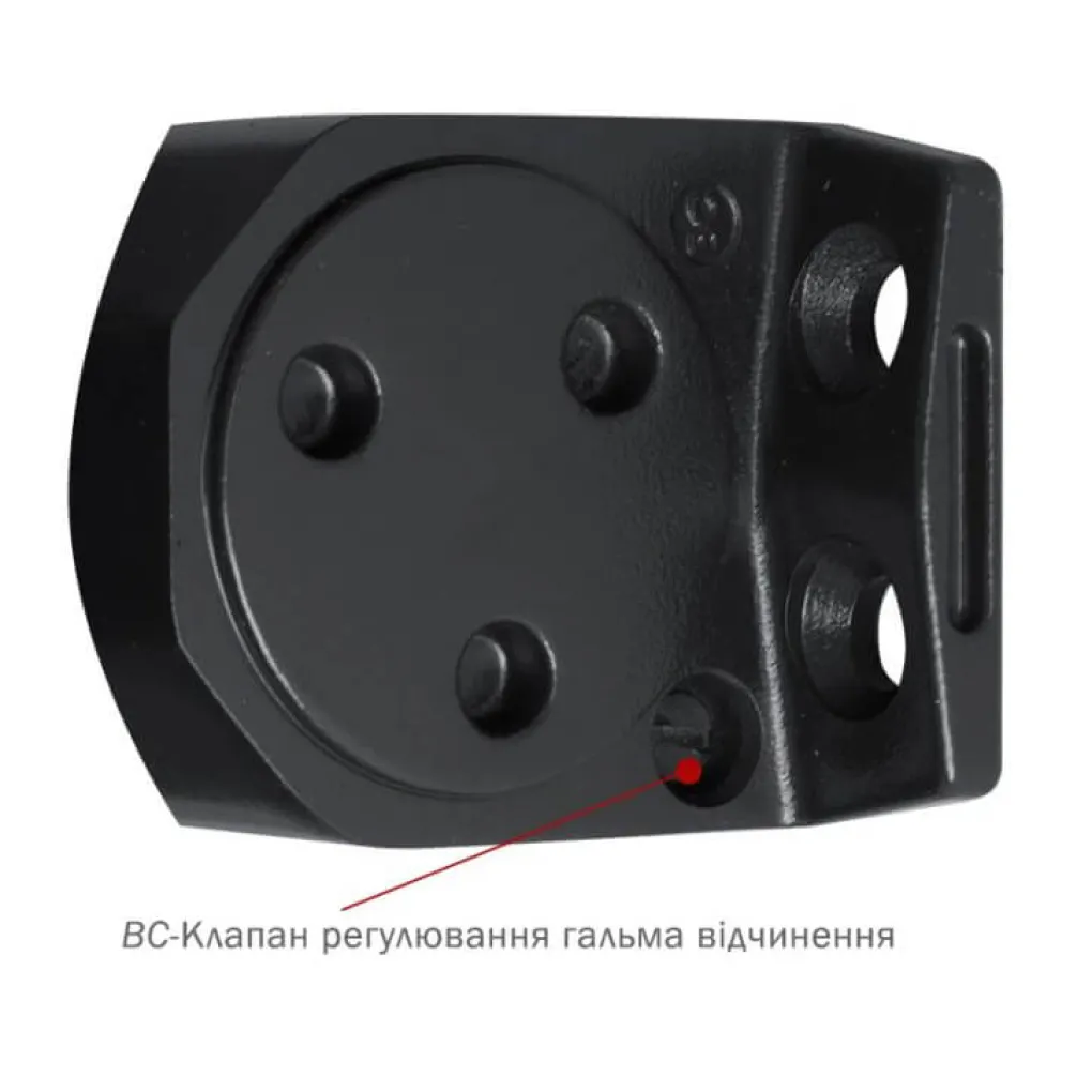 Доводчик накладний Ryobi D-2055V 1250 мм Black- Фото 4