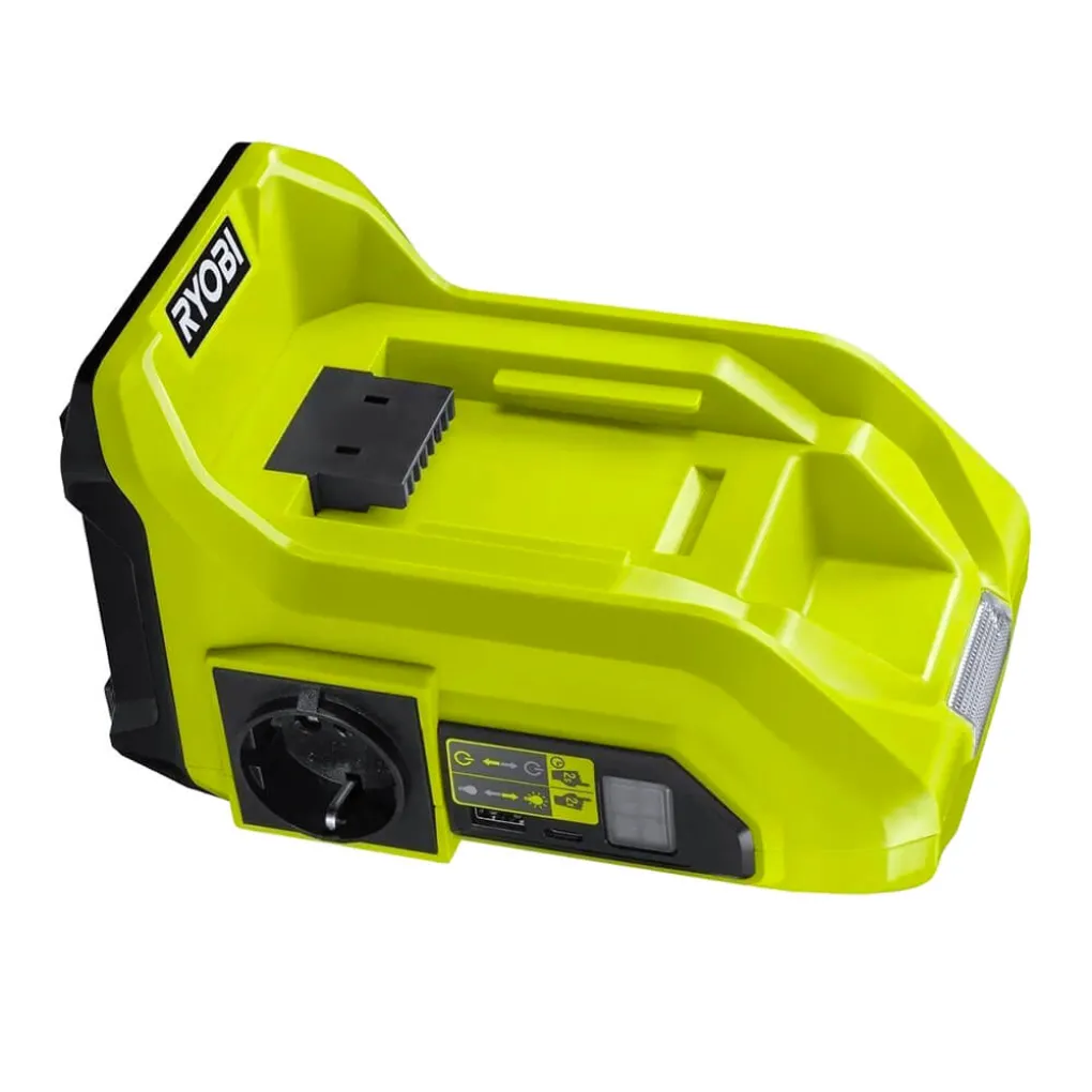 Инвертор напряжения аккумуляторный Ryobi RY36BI300A-0, 36В MAX POWER, 220В, 300Вт, без АКБ- Фото 3