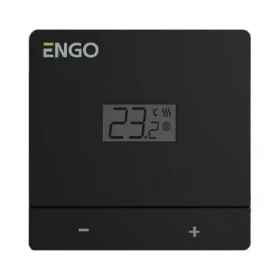 Проводной суточный термостат Engo EASYBATB 2xAAA черный (932332983)