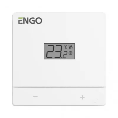 Проводной суточный термостат Engo EASYBATW 2xAAA белый (932332984)