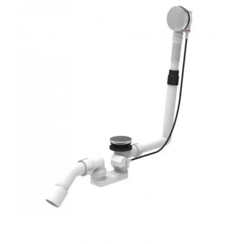 Сифон для ванны Sanit с наполнением удлиненный (35.329.00.0000)- Фото 1