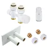 Комплект термостатический Schlosser Duo-plex Mini прямой GZ 1/2x15mm Cu + Mini M30x1,5 + комплект трубок с двойной розеткой (606200055)- Фото 1