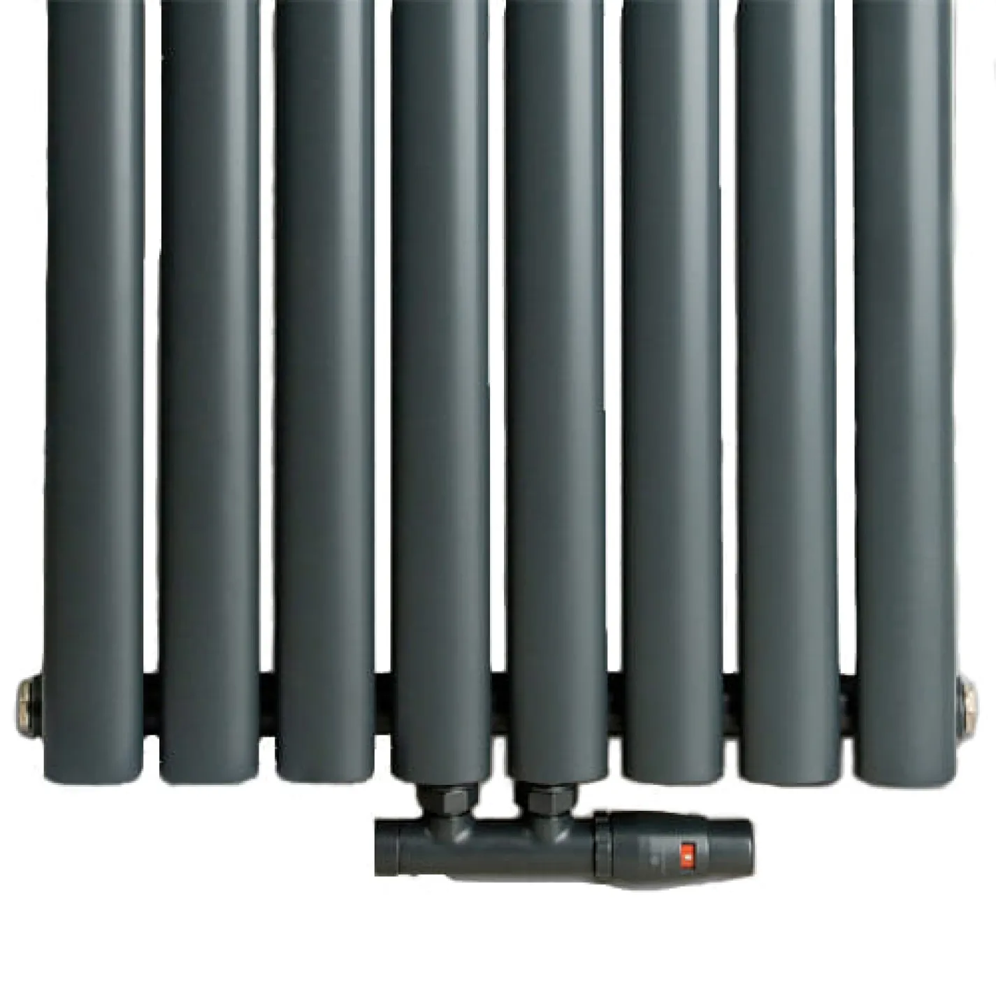Комплект термостатичний Schlosser Duo-Plex 3/4 x угловой правий (602100055.RAL70161) Антрацит - Фото 1