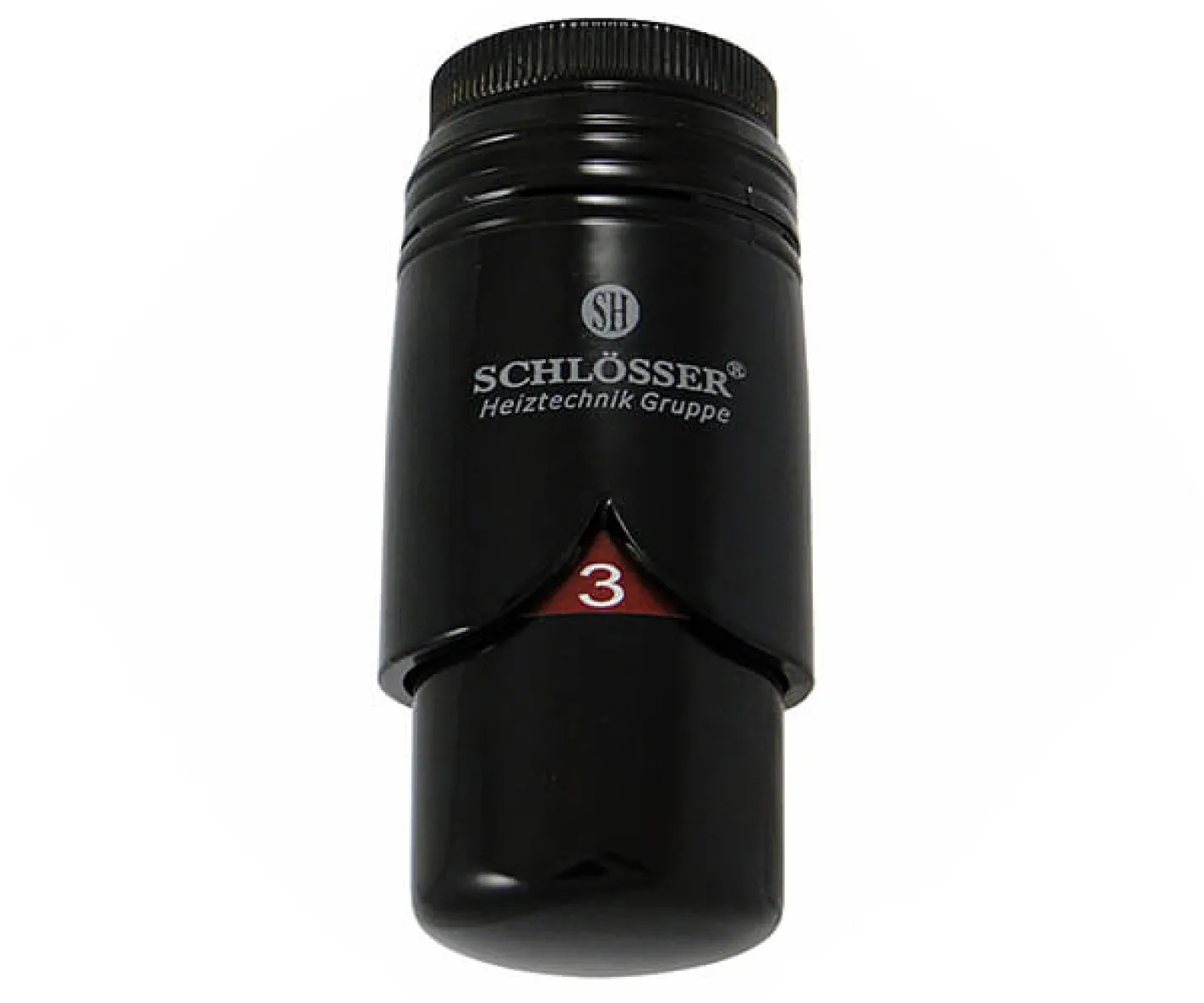 Термостатическая головка Schlosser BRILLANT SH, черный (RAL 9005) (600200014) - Фото 1