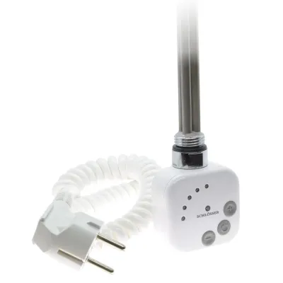 ТЭН для полотенцесушителя Schlosser 1.0, 300 W, белый (с кабелем) (603000101)