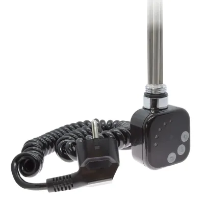 ТЭН для полотенцесушителя Schlosser 1.0, 600 W, черный (с кабелем) (603000107)