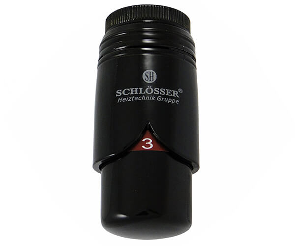 Термостатическая головка Schlosser BRILLANT SH, черный (RAL 9005) (600200014)- Фото 2