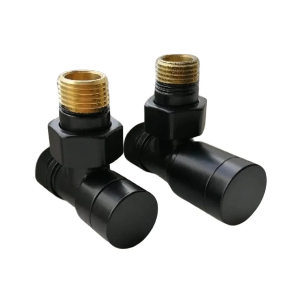 Комплект клапанов Schlosser Elegant угловой GZ 1/2 x 15 черный (604200001.RAL90051)- Фото 2