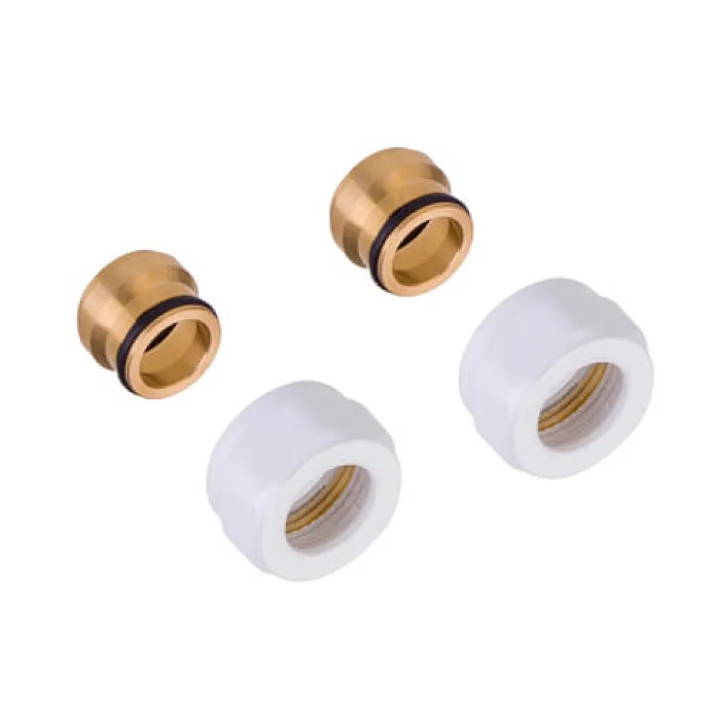 Комплект термостатический Schlosser Duo-plex Mini прямой GZ 1/2x15mm Cu + Mini M30x1,5 + комплект трубок с двойной розеткой (606200055)- Фото 4