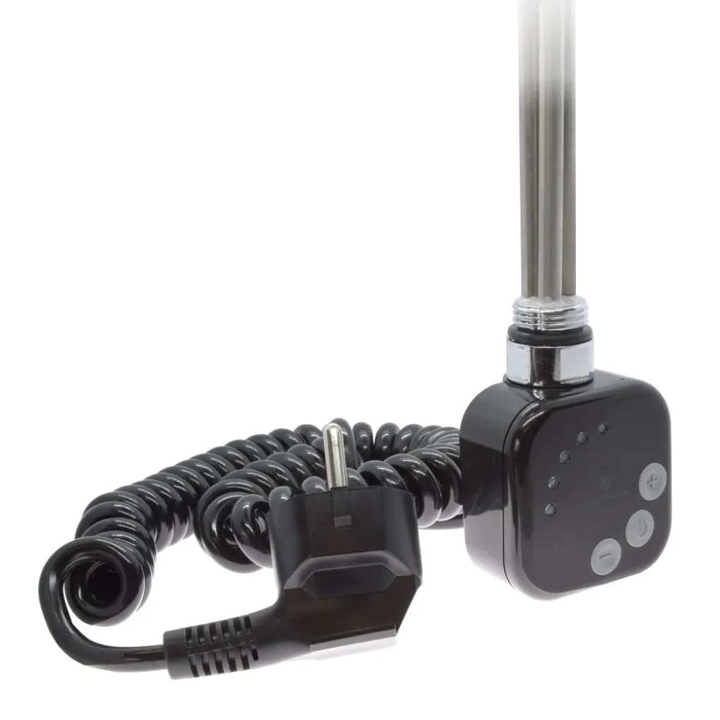 ТЭН для полотенцесушителя Schlosser 1.0, 600 W, черный (с кабелем) (603000107)