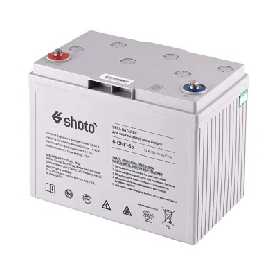 Аккумуляторная батарея Shoto 6CNF 12В, 65Ач, Gel-Carbon
