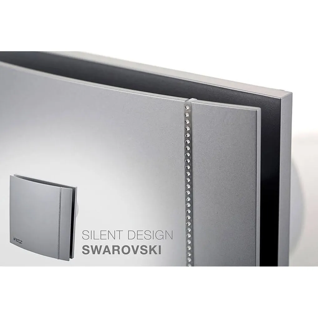 Витяжний вентилятор Soler&Palau Silent-100 CZ Silver Design Swarovski (5210622400)- Фото 3
