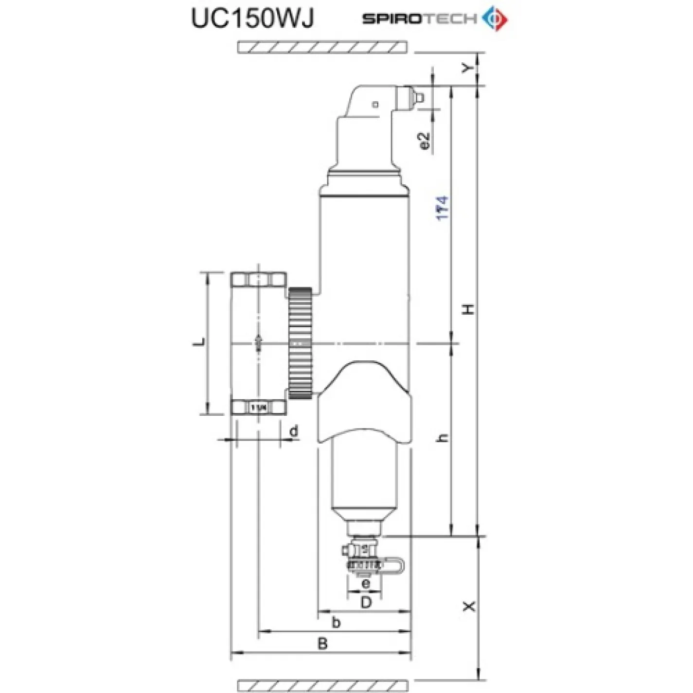 Сепаратор повітря Spirotech SpiroСombi Air&Dirt 1 1/2 з магнітом (UC150WJ) - Фото 1