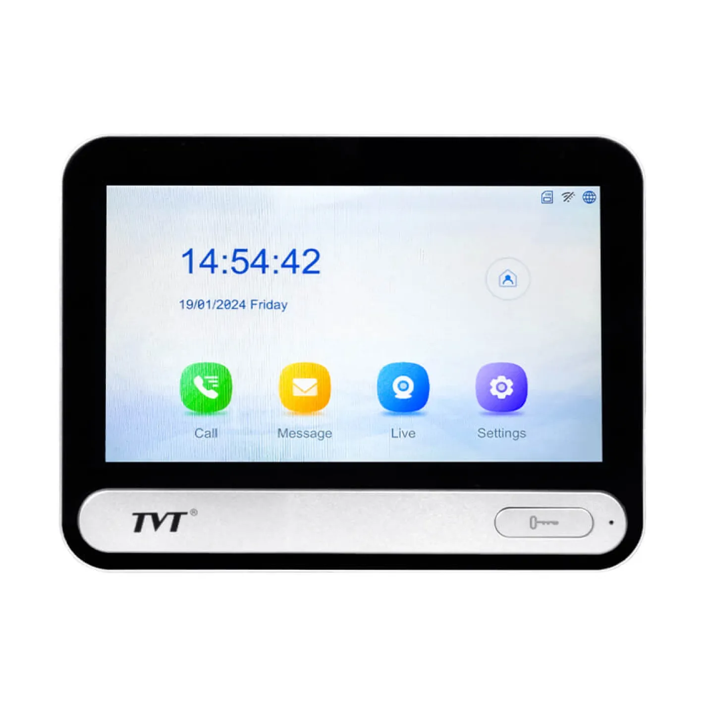 IP-відеодомофон TVT TD-E2137-PE/TP/WF WiFi 7 Black - Фото 1