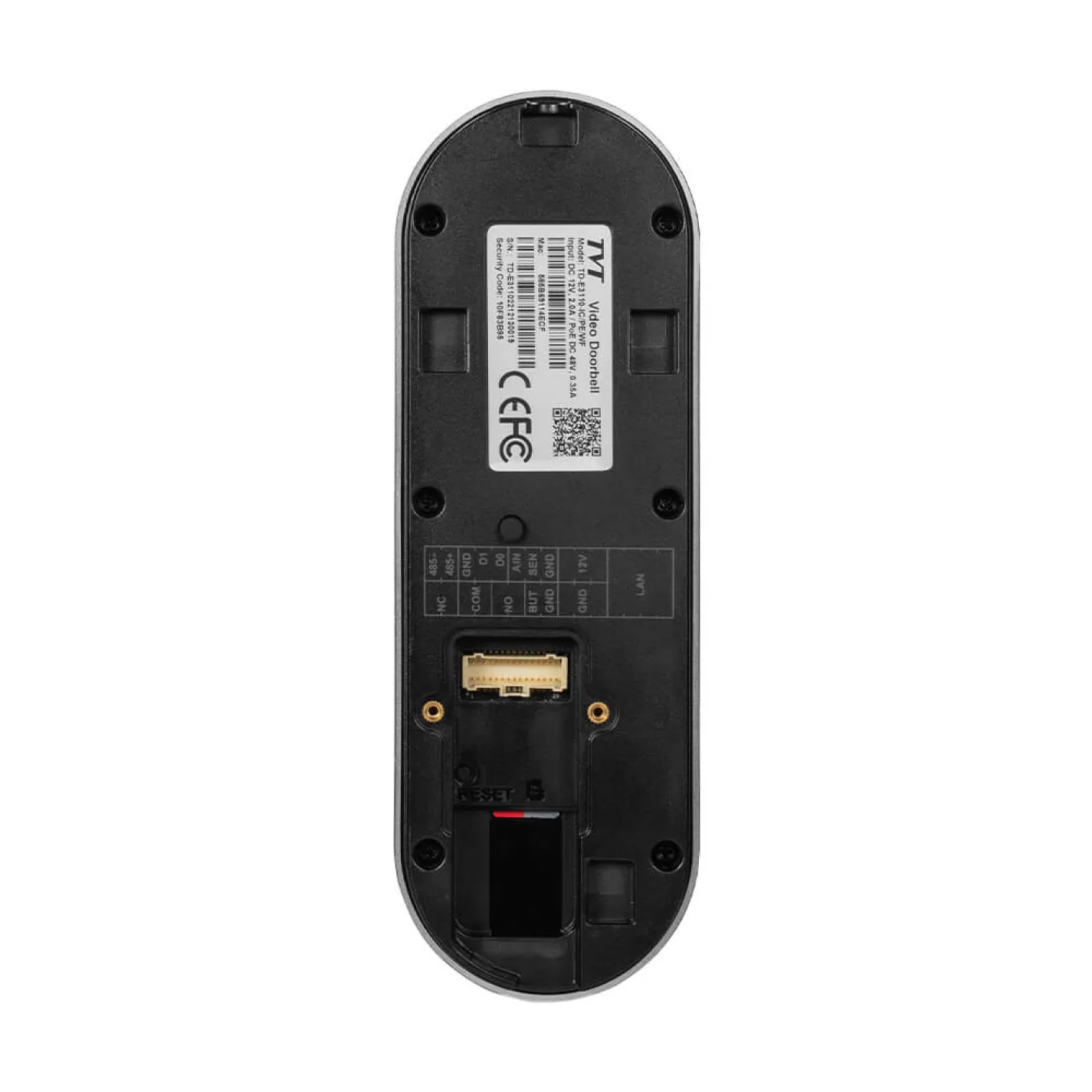 IP-відеопанель TVT TD-E3110-IC/PE/WF WiFi 2Mp з детекцією облич та зчитувачем Mifare - Фото 3