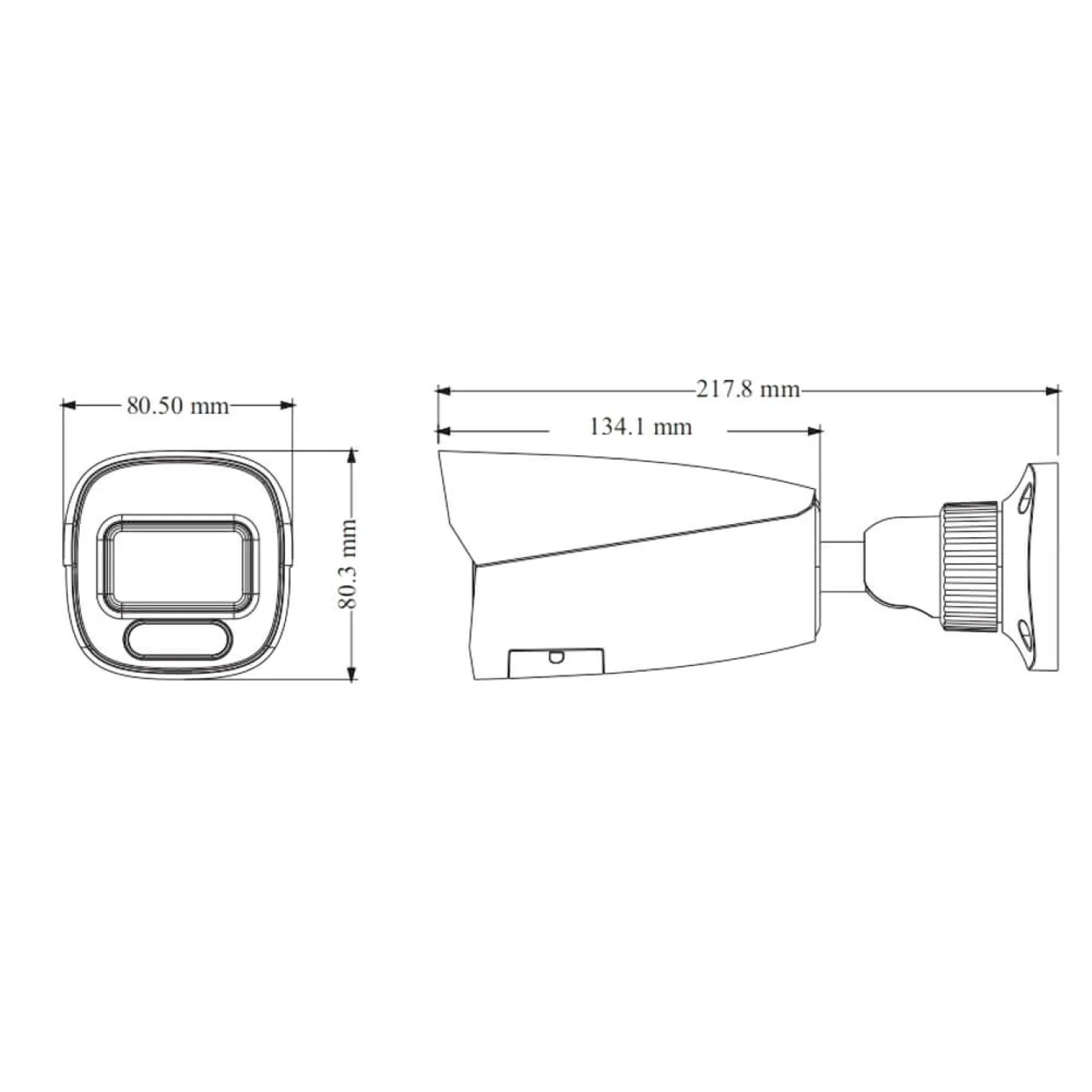 IP-відеокамера TVT TD-9482S4-C(D/PE/AW3) 8Mp White (2.8 mm) з мікрофоном - Фото 1