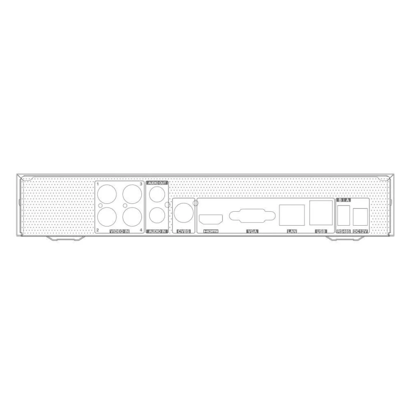 MHD-видеорегистратор 4-канальный 8Mp TVT TD-2104NS-HC-H - Фото 1